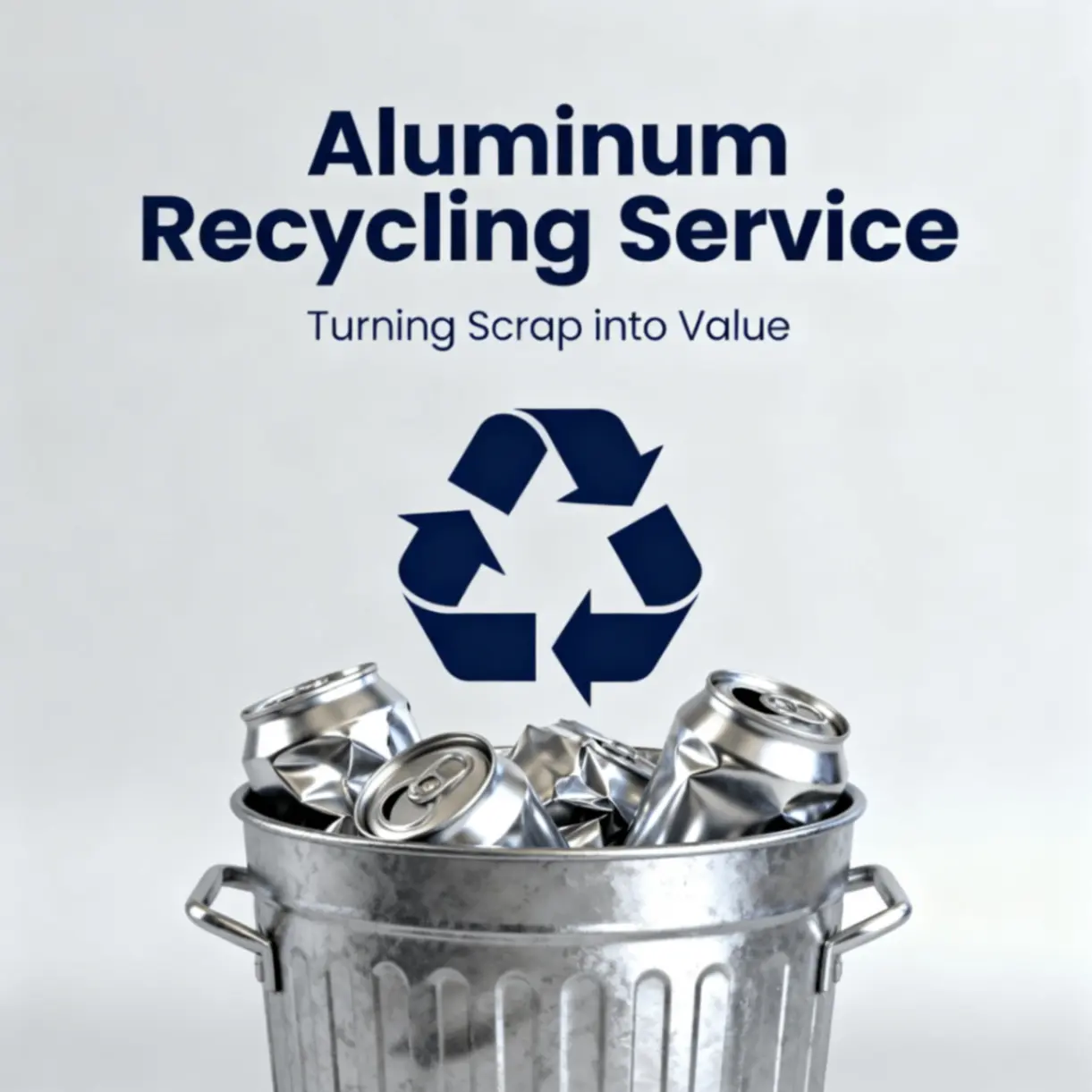 Alloy wheels and crushed aluminium cans ready for recycling in Sydney
